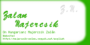 zalan majercsik business card